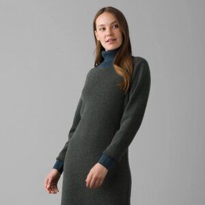 Prana South Rock Sweater Dress Dark Sky (Small) NEW